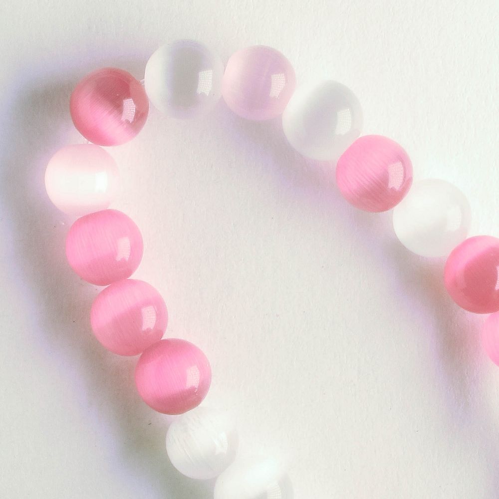 6mm Cat's Eye Glass - 8" strand