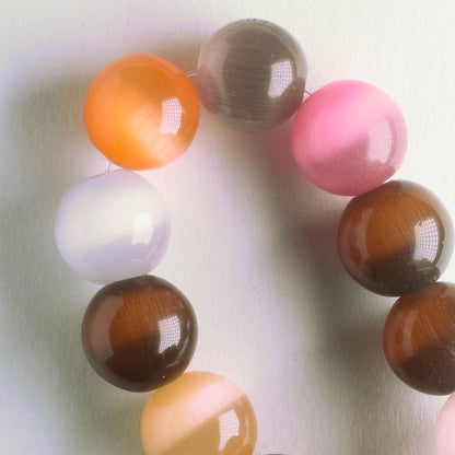 10mm Cat's Eye Glass - 8" strand