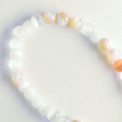 4mm Cat's Eye Glass - 8" strand