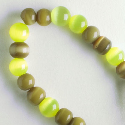 6mm Cat's Eye Glass - 8" strand
