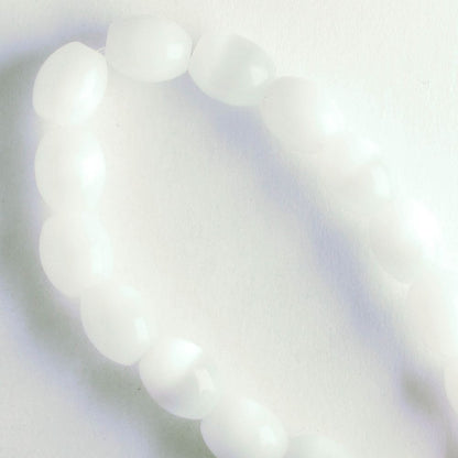 7mm x 5mm Cat's Eye Glass - 8" strand