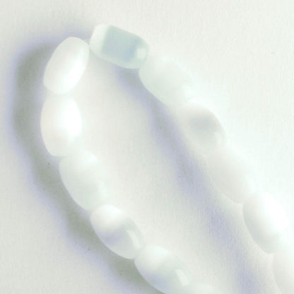 7mm x 5mm Cat's Eye Glass - 8" strand