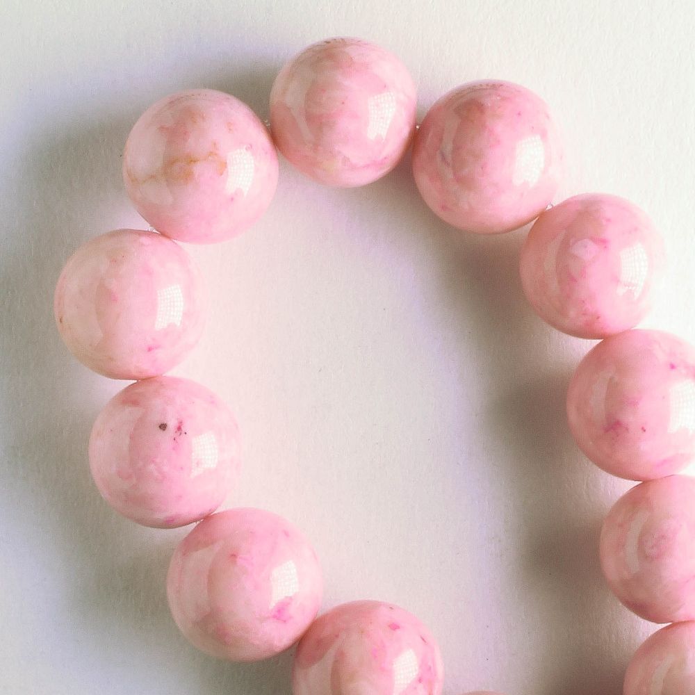 Dyed Riverstone 8mm - 8" strand