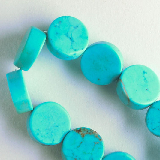 Chalk Turquoise - 8" strand