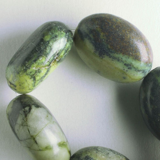 Yellow Chalk Turquoise, Dyed - 8" strand