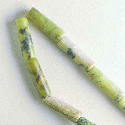 Yellow Chalk Turquoise, Dyed - 8" strand