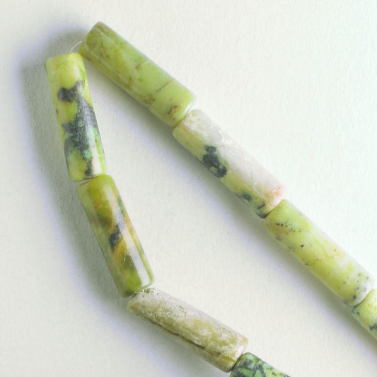 Yellow Chalk Turquoise, Dyed - 8" strand