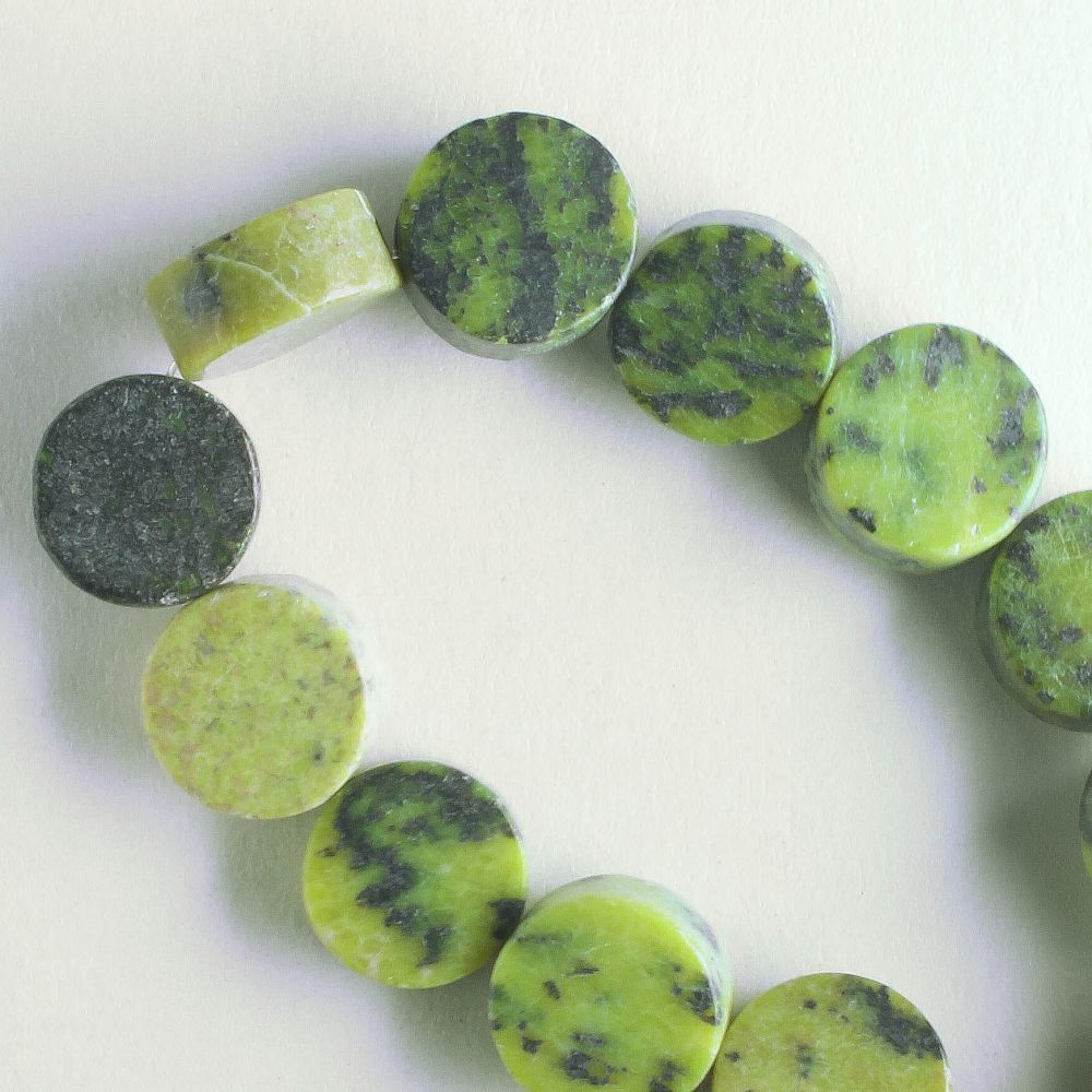 Yellow Chalk Turquoise, Dyed- 8" strand