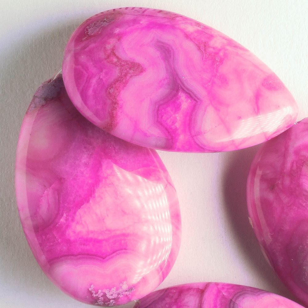 Crazy Lace Agate, Dyed - 8" strand