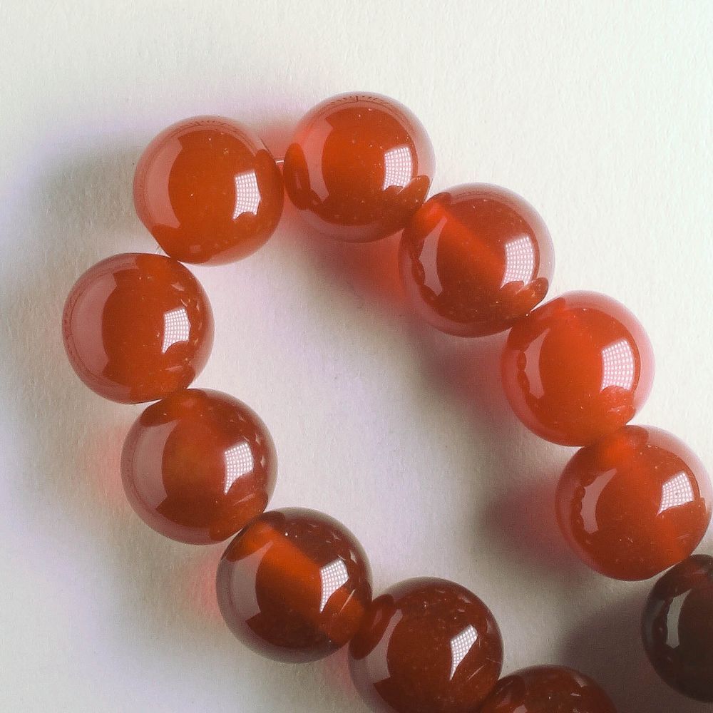 Red Agate - 8" strand