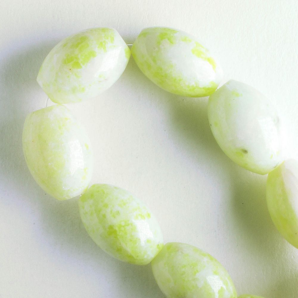 Peridot "Jasper" - 8" strand