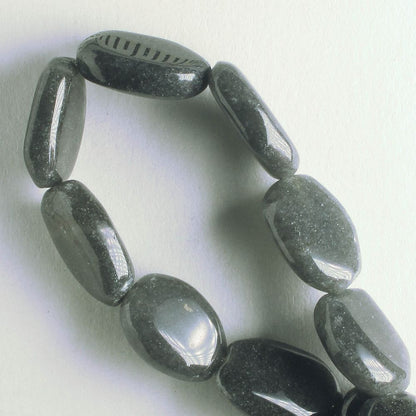 Grey Adventurine - 8" strand