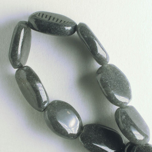 Grey Adventurine - 8" strand