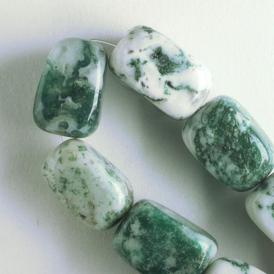 Tree Agate - 8" strand