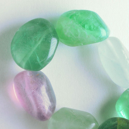 Rainbow Flourite - 8" strand