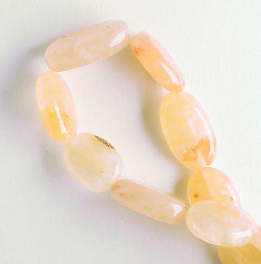 Golden Cream Quartz - 8" strand