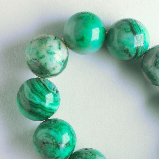 Crazy Lace Agate, Dyed - 8" strand