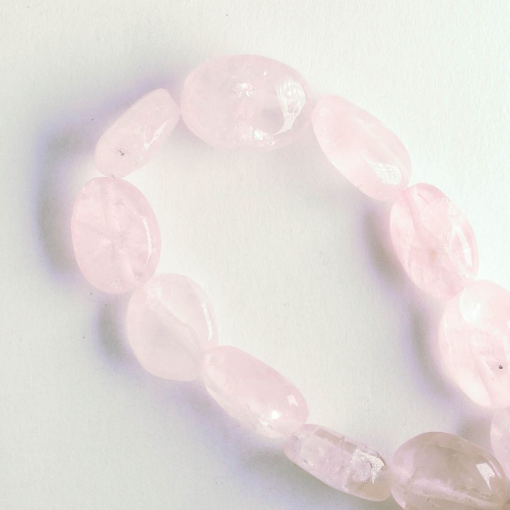 Rose Quartz - 8" strand