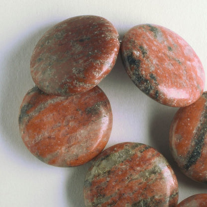 Stone beads - 8" strand