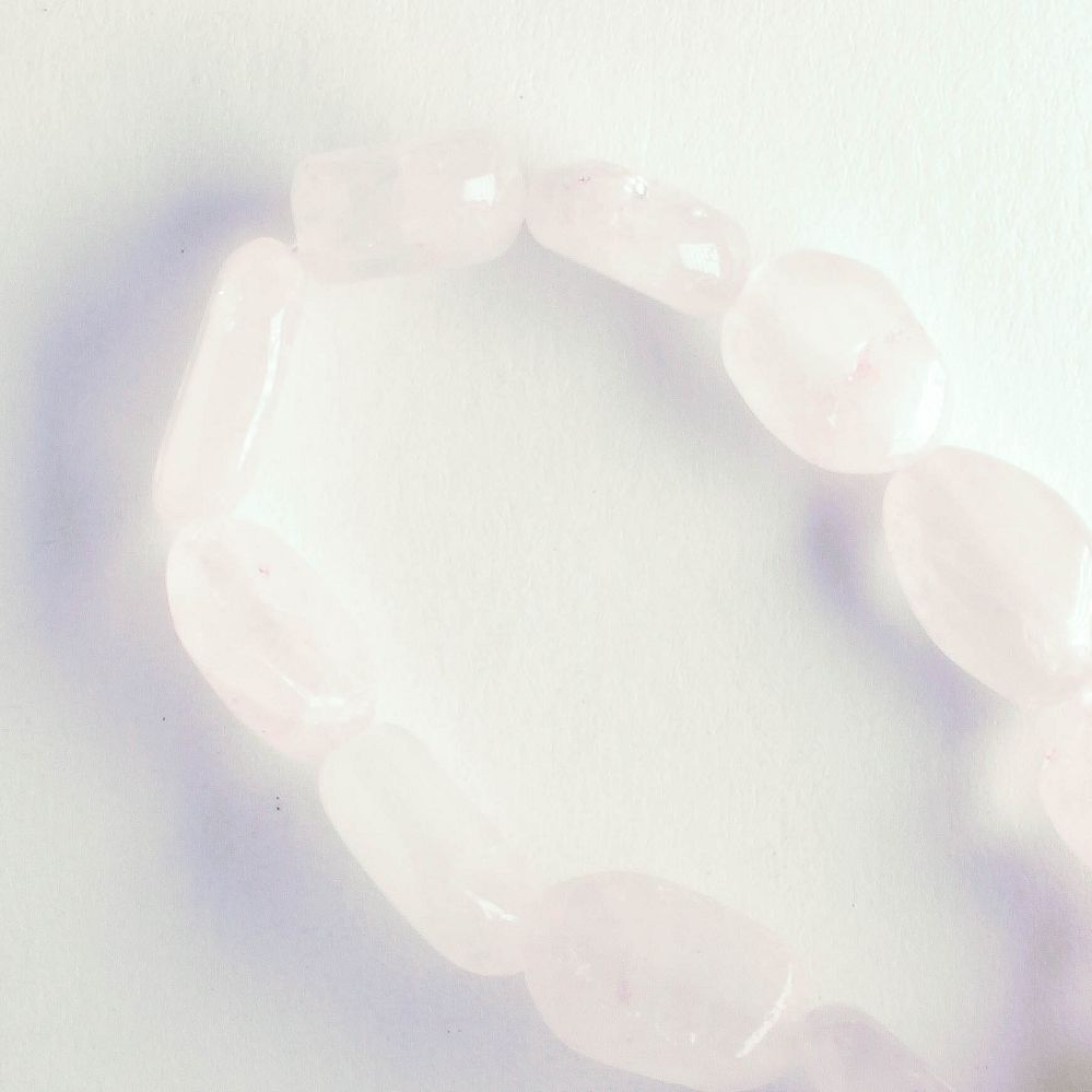 Rose Quartz, Dyed - 8" strand