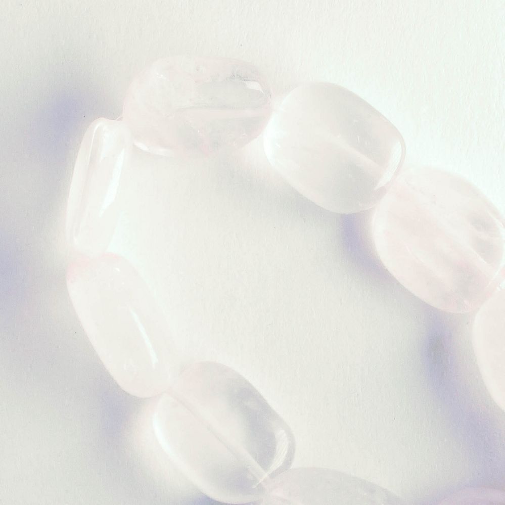 Rose Quartz, Dyed - 8" strand