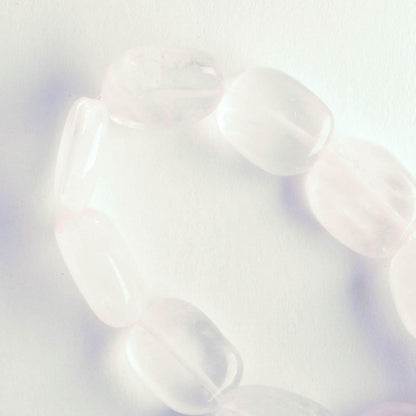 Rose Quartz, Dyed - 8" strand