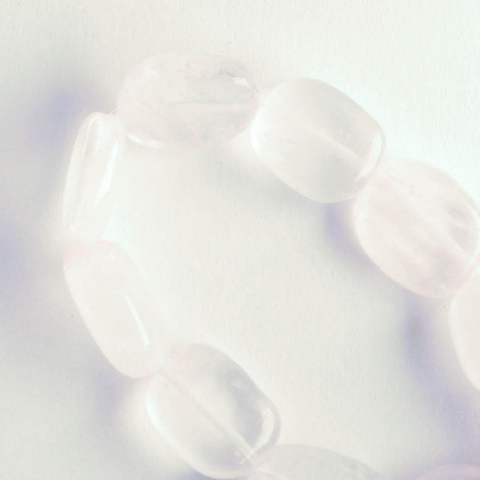 Rose Quartz, Dyed - 8" strand