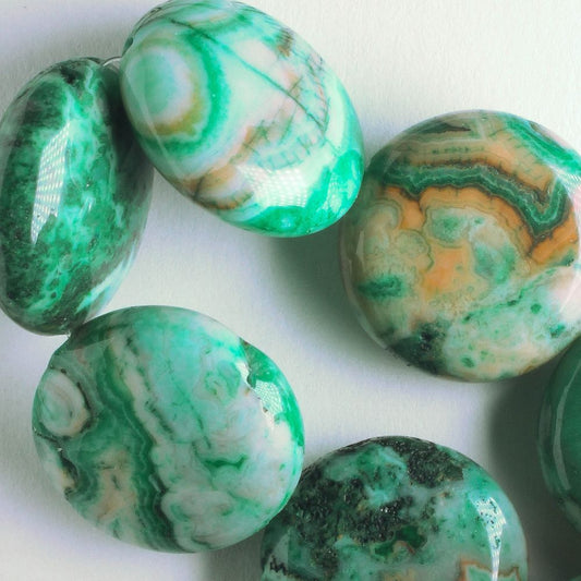 Crazy Lace Agate, Dyed - 8" strand