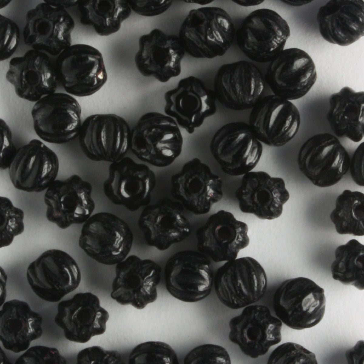 3mm Melon Jet - 100 beads