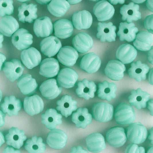 3mm Melon Turquoise - 100 beads