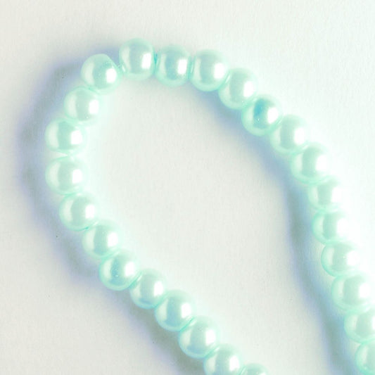 4mm Glass Pearls - 8" strand