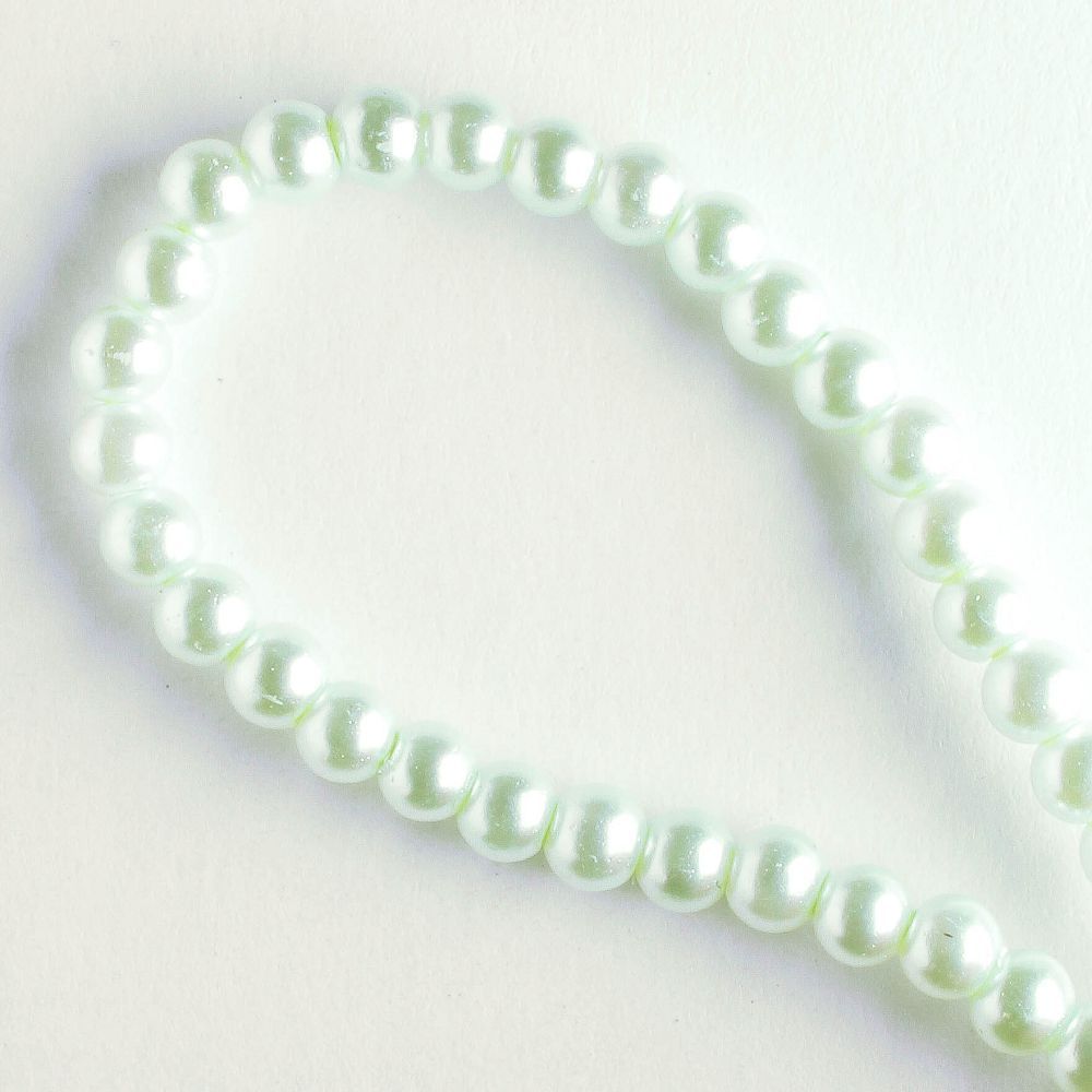 3mm Glass Pearls - 8" strand