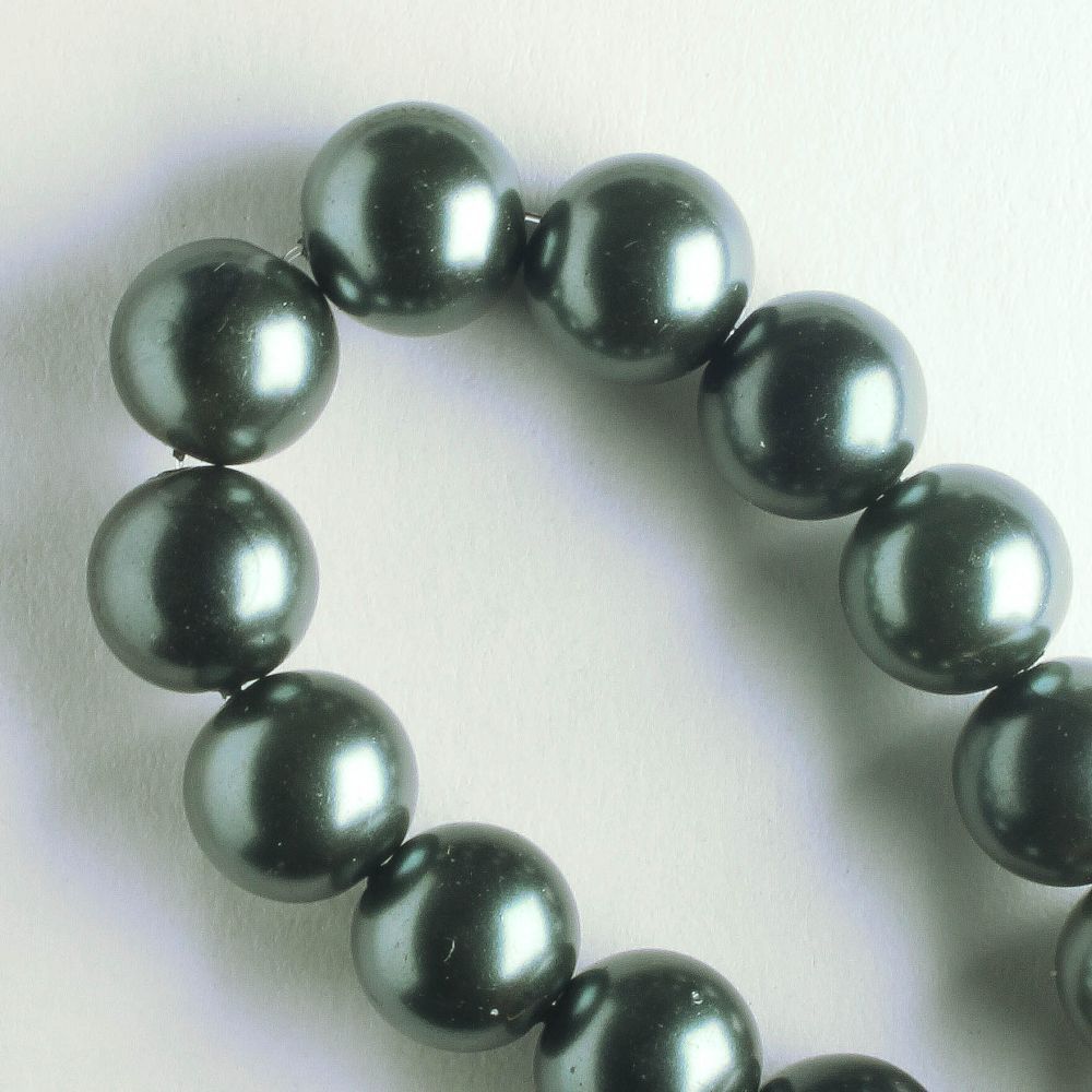 8mm Glass Pearls - 8" strand