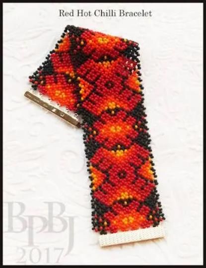 Red Hot Chili Bracelet Pattern - PDF