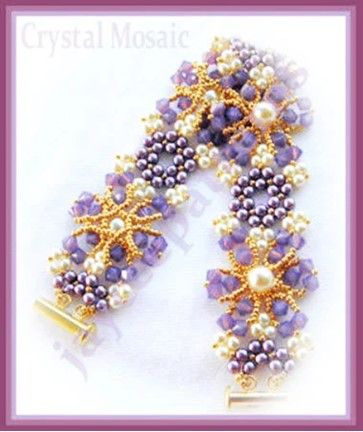 Crystal Mosaic Bracelet Pattern - PDF