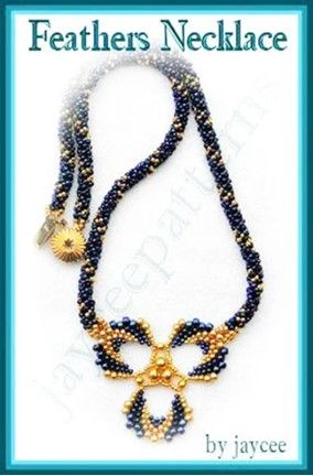 Feathers Necklace Pattern  -  PDF