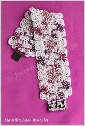Mantilla Lace Bracelet Patter  -  PDF