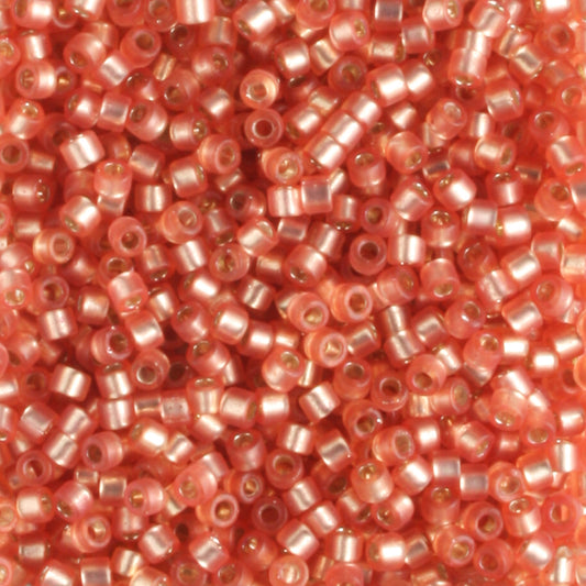 DB0685 Silver Lined Frosted Dark Rose