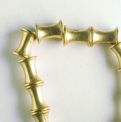 Pewter Beads, Gold Plated - 8" Strand