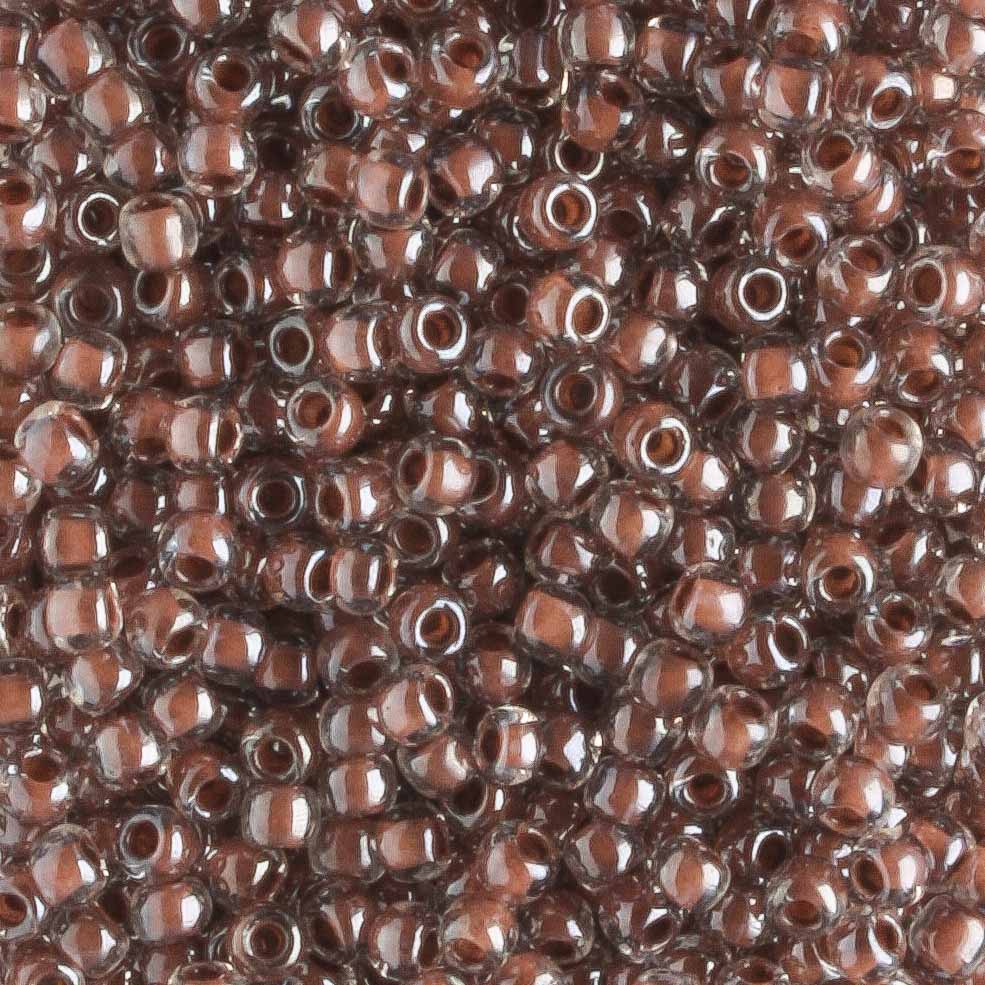 11/0 Lined Plum Crystal - 10 grams