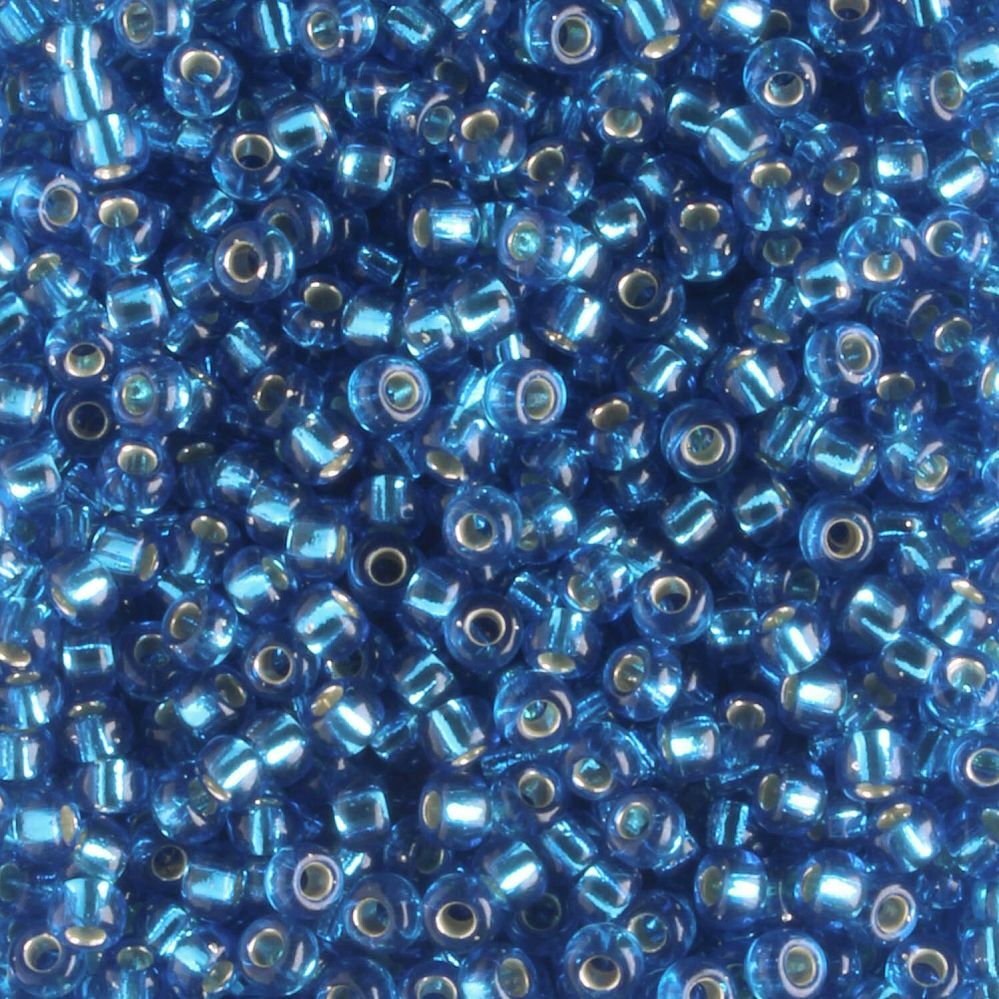 11-0025 Silver Lined Capri Blue - 10 grams