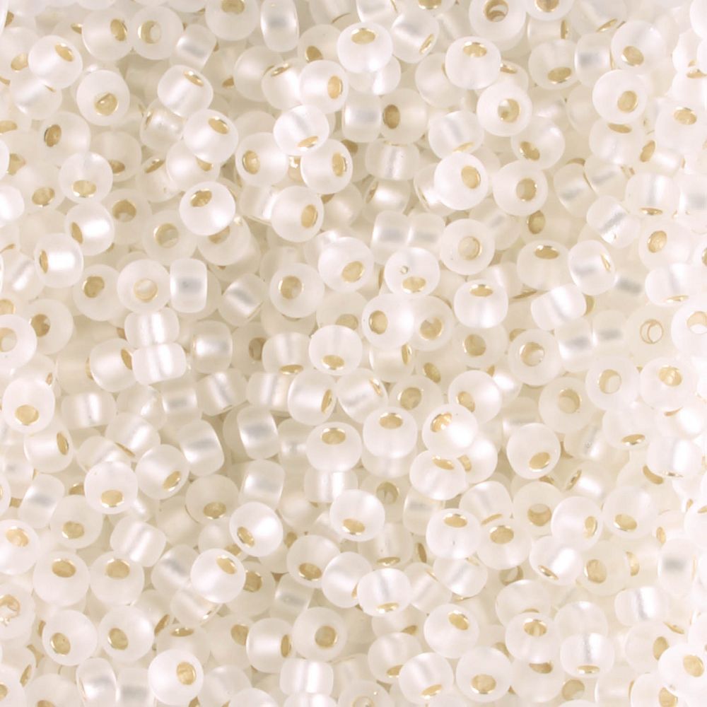 11-1901 Semi Matte Silver Lined Crystal - 10 grams