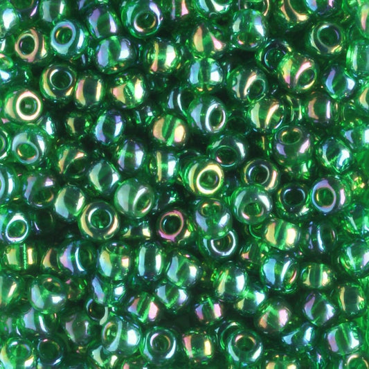 8-0179 Transparent Green Rainbow - 10 grams