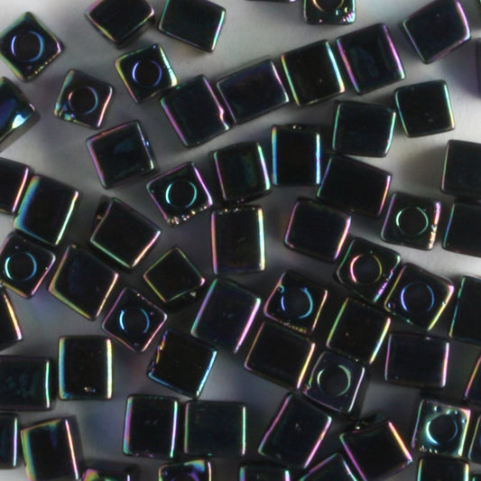 3mm Cube Black AB - 10 grams