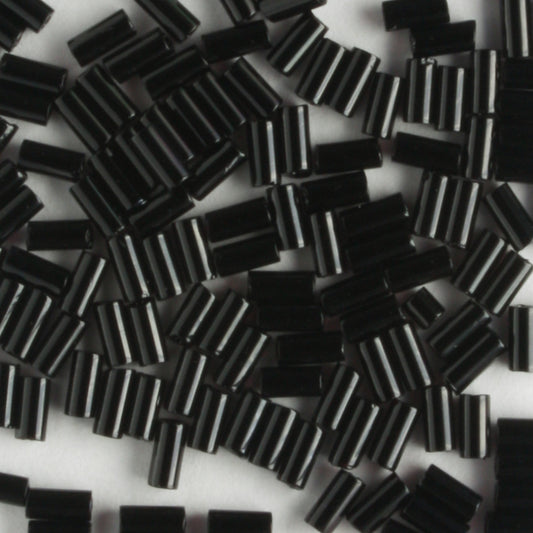 3mm Bugle Opaque Black - 7 grams