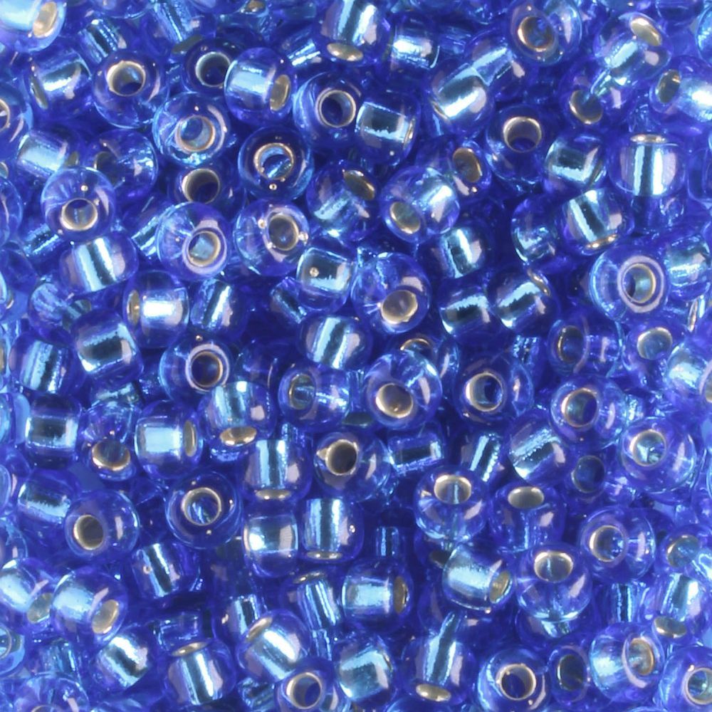 8-0019 Silver Lined Sapphire Blue - 10 grams