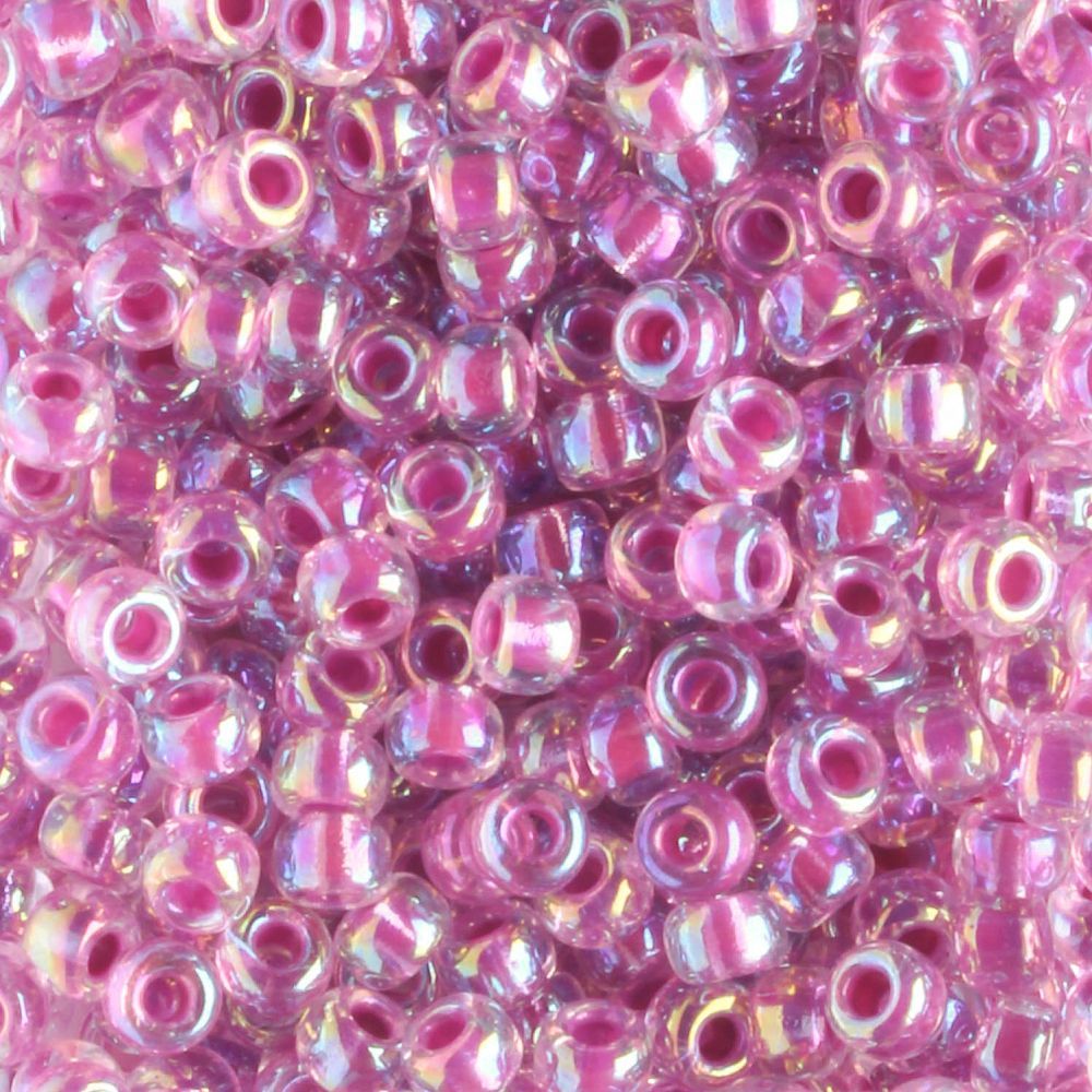 8-0264 Raspberry Lined Crystal AB - 10 grams