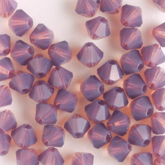 4mm Bicone Amethyst Opal - 48 beads
