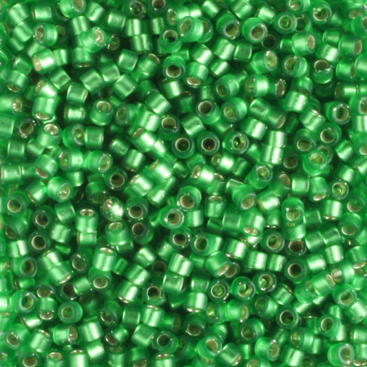 DB0688 Silver Lined Frosted Medium Green