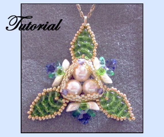 Trillium Pendant Pattern - PDF